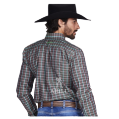 Camisa All Hunter Masculina Classic Fit Xadrez Verde 3129 - Agroarilu Moda Country