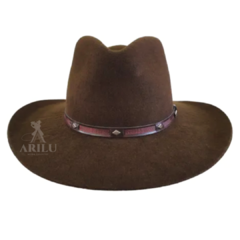 Chapéu Sibu Rock Sport Lã Marrom com Fita e detalhes de Metal 0671682 - comprar online