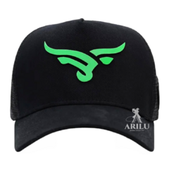 Boné Sacudido's Logo Preto e Verde Néon BN419SCD na internet
