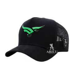 Boné Sacudido's Logo Preto e Verde Néon BN419SCD