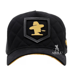 Boné Sacudido's Logo Metelassê Fogo Preto BN369SCD - comprar online