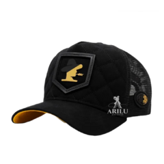 Boné Sacudido's Logo Metelassê Fogo Preto BN369SCD