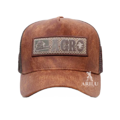 Boné Sacudido's Agro Couro Marrom BN502SCD - comprar online