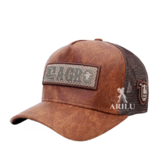 Boné Sacudido's Agro Couro Marrom BN502SCD
