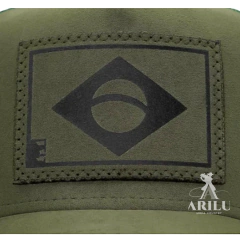Boné Sacudido's Bandeira do Brasil Verde Musgo BN590SCD - comprar online