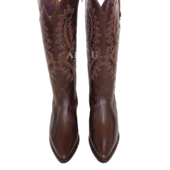 Bota Country Feminina Dellicate Café 314209B