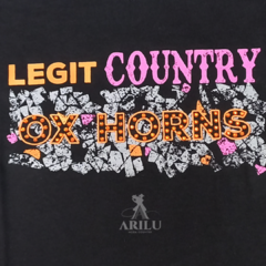 T-Shirts Ox Horns Infantil Menina Preto 5215 - Agroarilu Moda Country