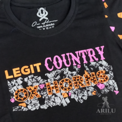 T-Shirts Ox Horns Infantil Menina Preto 5215 - comprar online