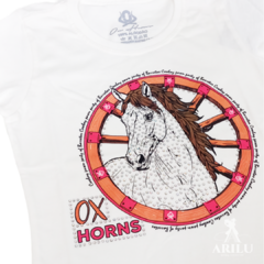 T-Shirts Ox Horns Infantil Menina Branco 5222 - comprar online