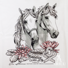 T-Shirts Ox Horns Infantil Menina Branca 5223 - Agroarilu Moda Country