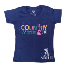 T-Shirts Ox Horns Infantil Menina Marinho 5217 na internet