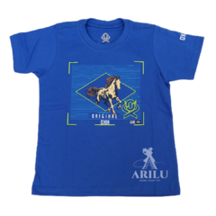 Camiseta Ox Horns Infantil Menino Azul Royal 5211 - comprar online