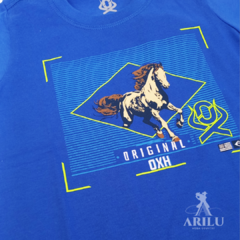 Camiseta Ox Horns Infantil Menino Azul Royal 5211 na internet
