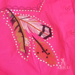 Camisa West Dust Feminina Pink Pena CA28172 - comprar online