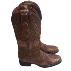 Bota Texana Goyazes Feminina Tabaco 205B 243201 - comprar online