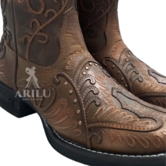 Bota Texana Goyazes Feminina Tabaco 205B 243201 - comprar online