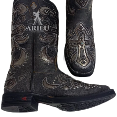 Bota Texana Goyazes Feminina Black Cruz 201B 213206 - loja online
