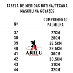 Bota Texana Goyazes Masculina Dallas Tabaco Verde Z58 241506 na internet