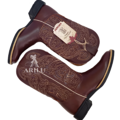 Bota Texana Goyazes Masculina Mustang Café Z61 243002 - loja online