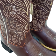 Bota Texana Goyazes Masculina Mustang Café Z61 243002 - comprar online