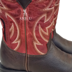 Bota Texana Goyazes Masculina Dallas Pinhão Vinho Z59 241503 - comprar online