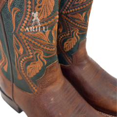 Bota Texana Goyazes Masculina Verde Strong Z60 241501 - loja online