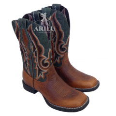 Bota Texana Goyazes Masculina Dallas Tabaco Verde Z58 241506