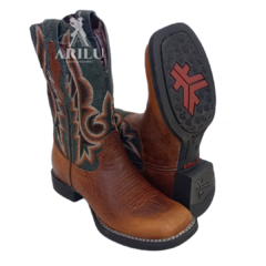Bota Texana Goyazes Masculina Dallas Tabaco Verde Z58 241506 - Agroarilu Moda Country