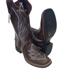 Bota Texana Helazza Feminina Café 199B 4640 - loja online
