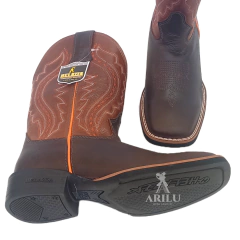 Bota Texana Helazza Masculina Havana Café Z63 20524 - comprar online