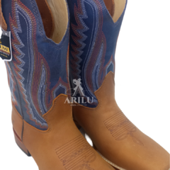 Bota Texana Helazza Masculina Caramelo Z62 4045