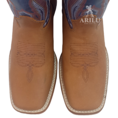 Imagem do Bota Texana Helazza Masculina Caramelo Z62 4045