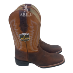Bota Texana Helazza Masculina Rust Café Z66 40024 - Agroarilu Moda Country