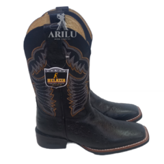 Bota Texana Helazza Masculina Preto Z65 20224 - Agroarilu Moda Country