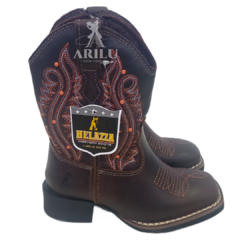 Bota Texana Helazza Infantil Café 110 4745 - loja online