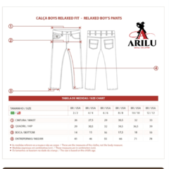 Calça Tassa Infantil Menino Relaxed Fit Dark Wash 5251.1 - loja online