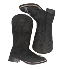 Bota Texana Helazza Feminina Preta 197B 60224 - Agroarilu Moda Country