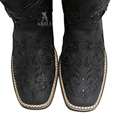 Bota Texana Helazza Feminina Preta 197B 60224 - loja online