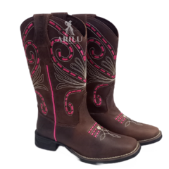 Bota Texana Helazza Feminina Pink 196B 4665