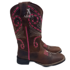 Bota Texana Helazza Feminina Pink 196B 4665 - comprar online