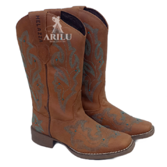 Bota Texana Helazza Feminina Tabaco 195B 4710