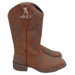 Bota Texana Helazza Feminina Tabaco 195B 4710 - loja online