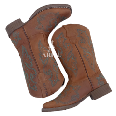 Bota Texana Helazza Feminina Tabaco 195B 4710 - Agroarilu Moda Country