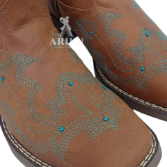 Bota Texana Helazza Feminina Tabaco 195B 4710 - comprar online