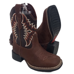 Bota Texana Helazza Infantil Café 20024 - loja online