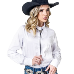 Camisa Miss Country Feminina Classic Rodeo Branca 2048