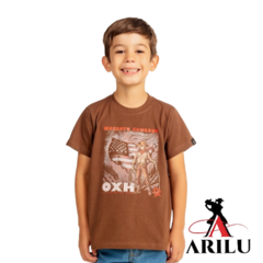 Camiseta Ox Horns Infantil Menino Marrom 5241 - comprar online