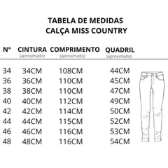 Calça Miss Country Feminina Austin 848