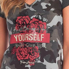T-Shirt Tassa Feminina Camuflada 4325 - comprar online