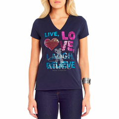 T-Shirt Tassa Feminina Marinho 4343